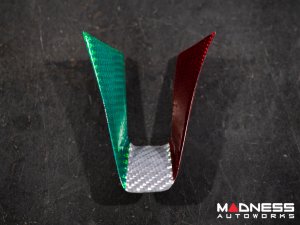 Alfa Romeo Giulia Steering Wheel Trim - Carbon Fiber - Lower Trim Piece - Pre '20 - Italian Theme - Feroce Carbon
